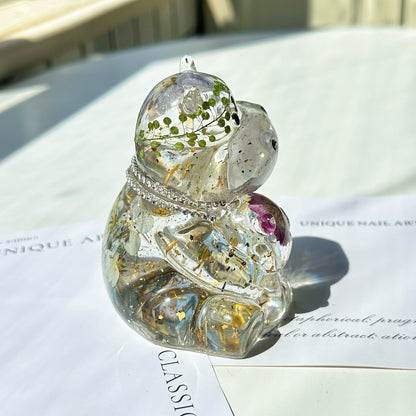 Handmade Mother & Baby Hippo Hug Ornament Resin Mold