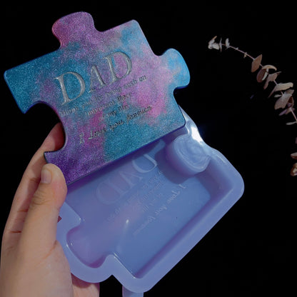Handmade DAD Puzzle Ornaments Resin Mold