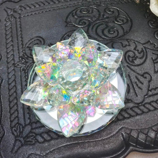 Crystal Lotus Flower Ornament Resin Mold for Bringing Good Luck And Fortune