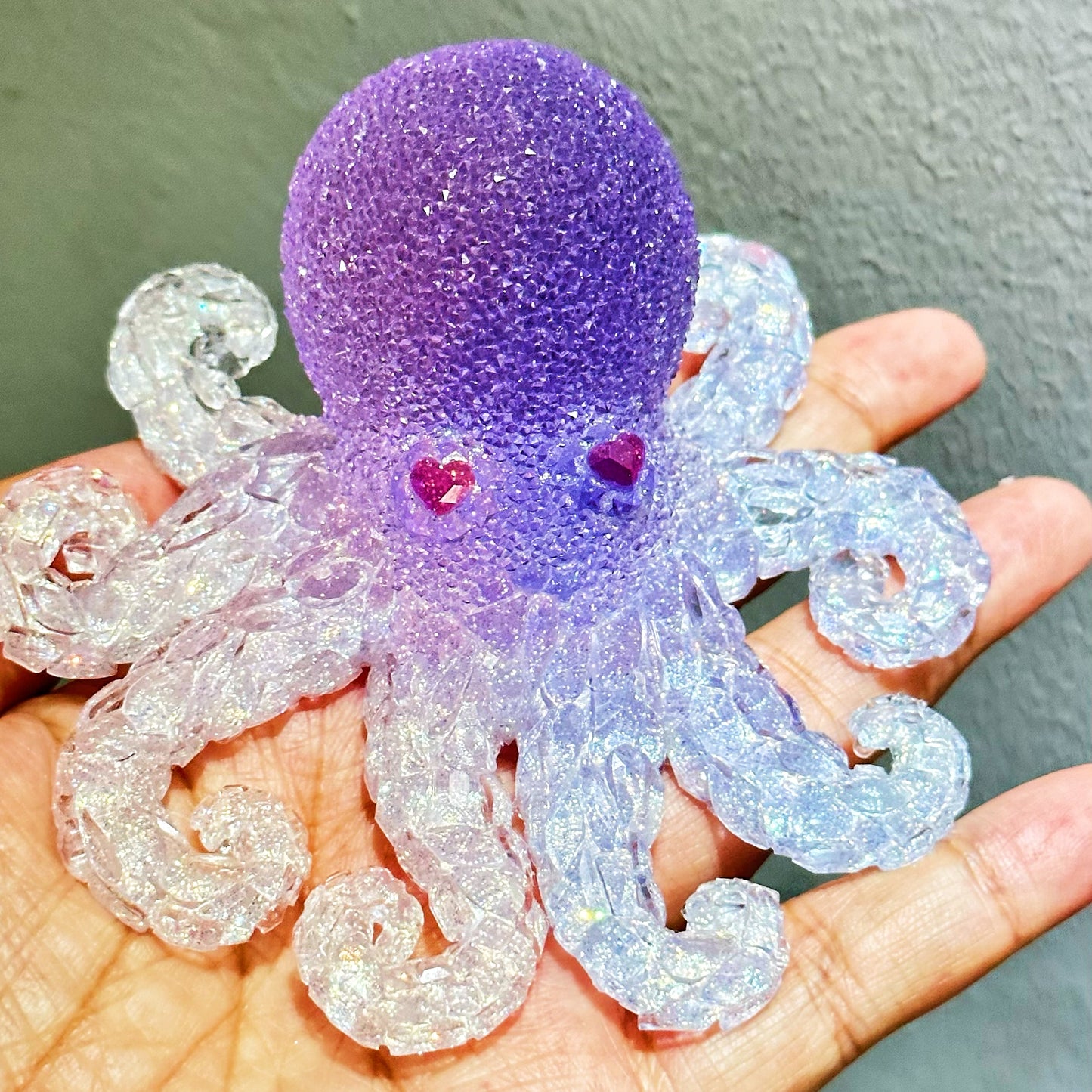 Handmade Diamond Octopus Ornament Resin Mold