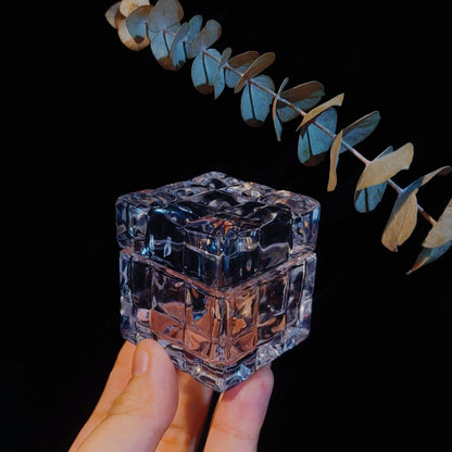 Handmade Ice Cube Square Storage Small Jar Resin Molds