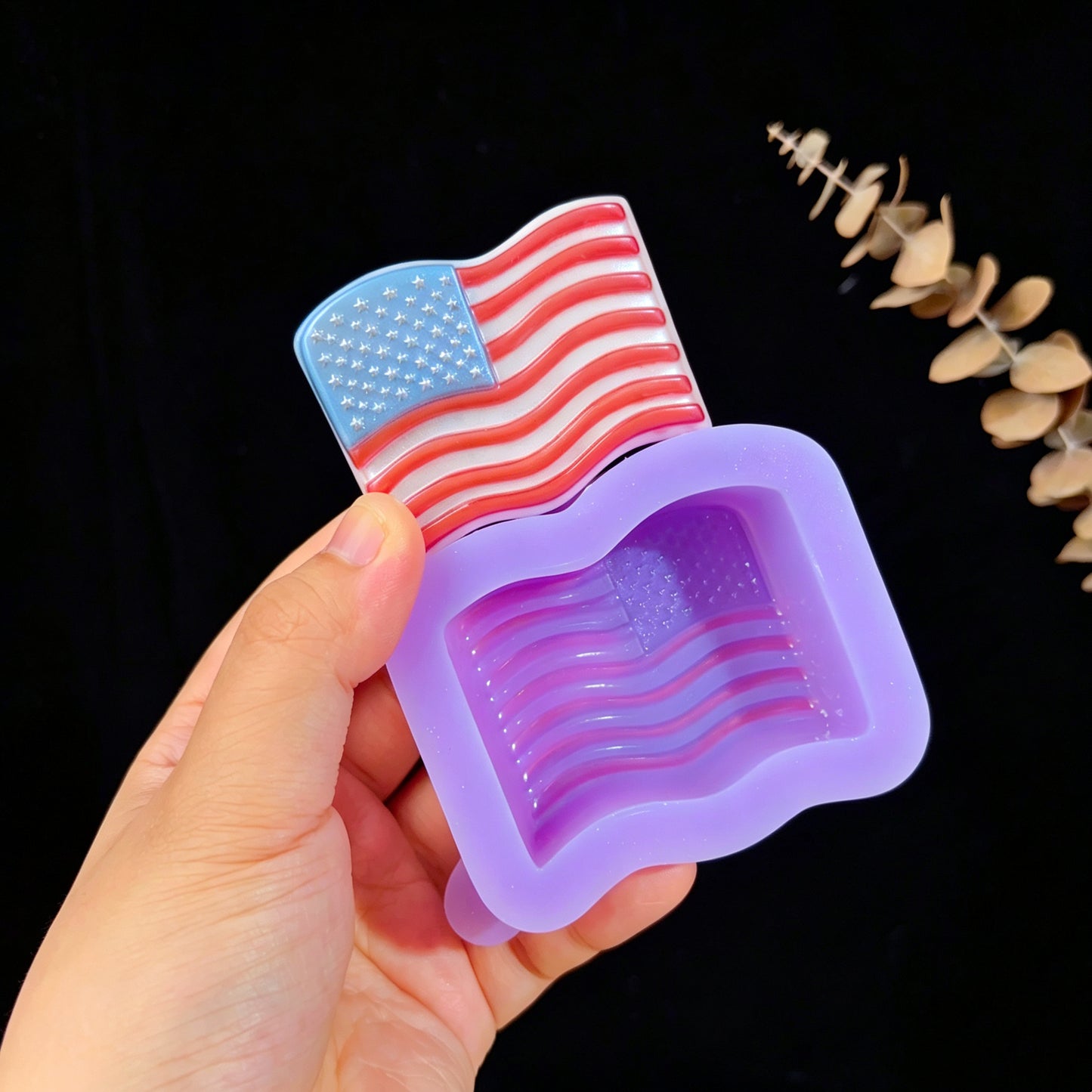 Handmade USA 250th Anniversary Ornament Resin Mold