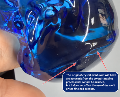 Handmade Crystal Skull Ornament Resin Mold