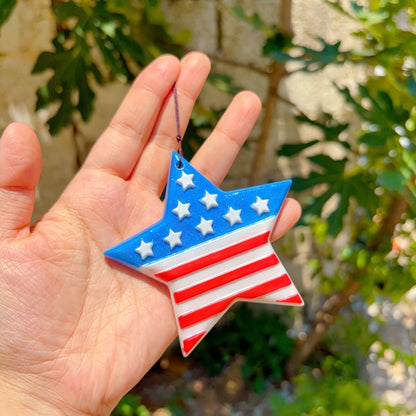 Handmade USA 250th Anniversary Ornament Resin Mold