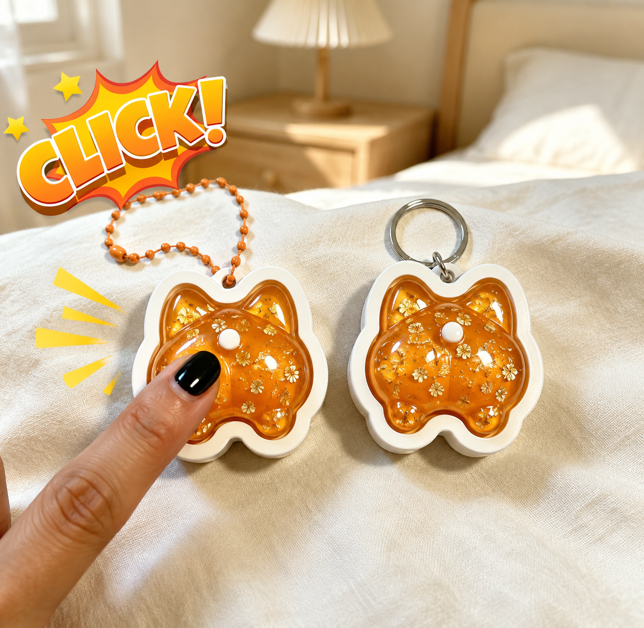 Handmade Cute Dog Butt Fidget Clicker Toy Resin Mold【First-of-Its-Kind & Exclusive】