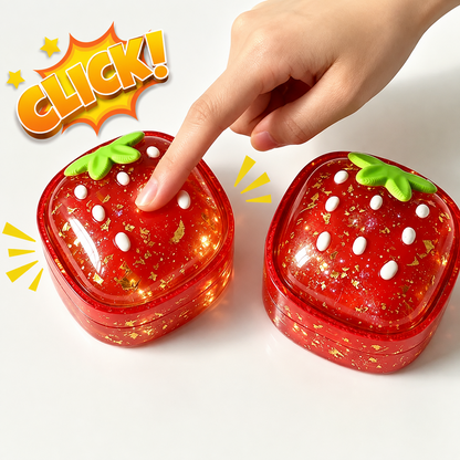 Handmade Cute Strawberry Box Fidget Clicker Toy Resin Mold【First-of-Its-Kind & Exclusive】