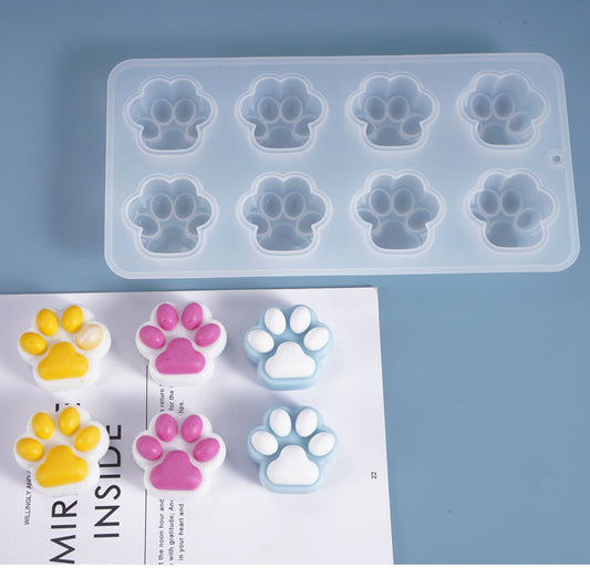 8pcs Cat Paw Accessory Resin Mold