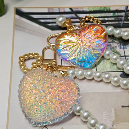 Handmade Diamond Heart Pendant Necklace with Hole Resin Mold