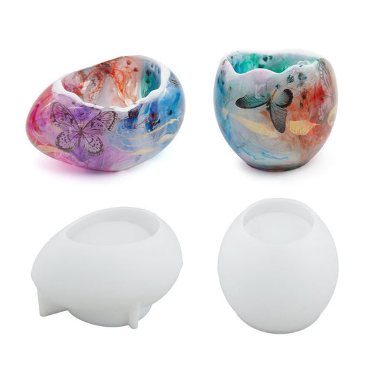 Egg Shape Storage Jar Resin Mold