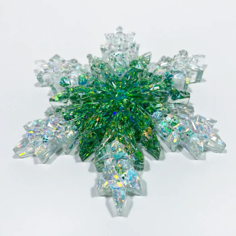Handmade Diamond Snowflake Resin Mold Decorative Pendant