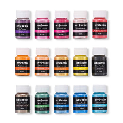 15 Colors Epoxy Resin Dye, Vibrant Pigment Ink for Resin Art Craft