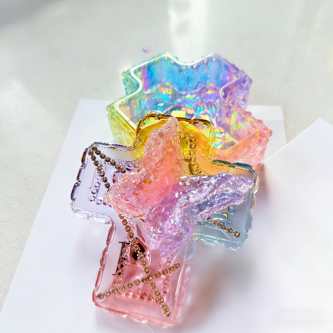 Handmade Diamond Cross Storage Box Resin Mold Set