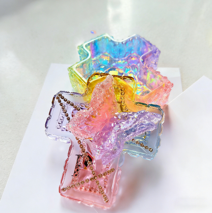 Handmade Diamond Cross Storage Box Resin Mold Set
