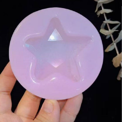 Handmade Crystal Pendant with Holes Resin Mold