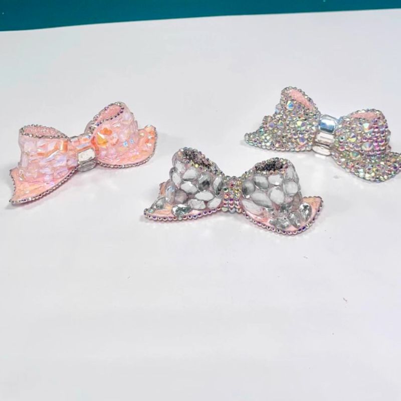 Handmade Diamond Mini Bow Jar Accessory Resin Mold