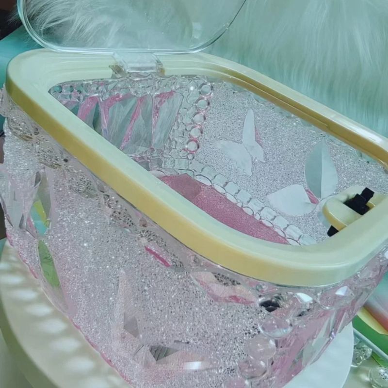 Handmade Diamond Large Capacity Storage Box Resin Mold