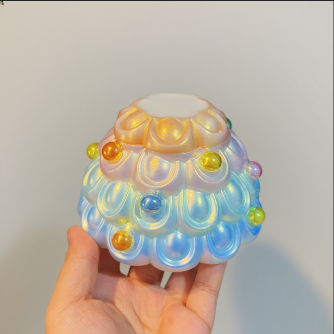 Handmade Bow Christmas Tree Storage Jar Resin Molds