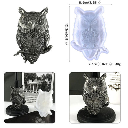 Owl Ornaments Resin Silicone Mold