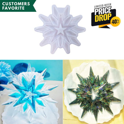 IntoResin™ Unique Snowflake Mold Snowflake Ornaments