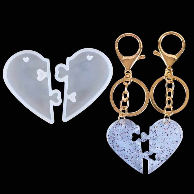 Love Couple Butterfly Jewelry Pendant Resin Molds
