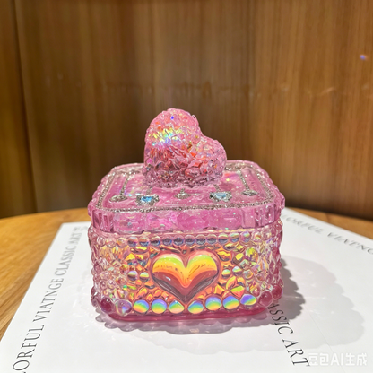 Handmade Diamond Heart Ornament Resin Mold