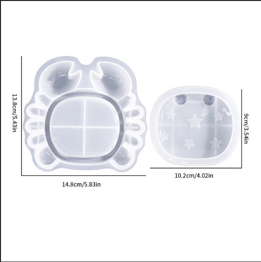 Sea Turtle Crab Storage Box Resin Mold