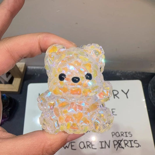 Handmade Cute Diamond Puppy Ornament Resin Mold