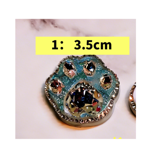 Handmade Crystal Diamond 17pcs Hairpin Ornament Resin Mold