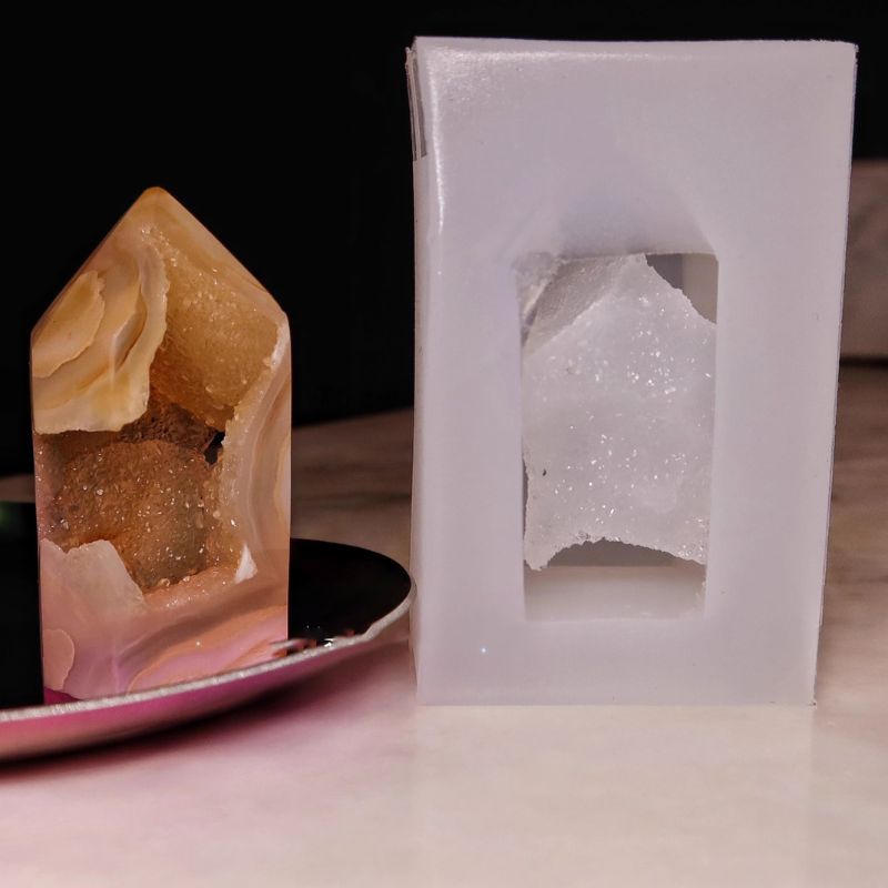 Handmade Cluster Crystal Pendulum Resin Molds