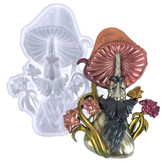 Mushroom Elf Elder Decoration Resin Mold