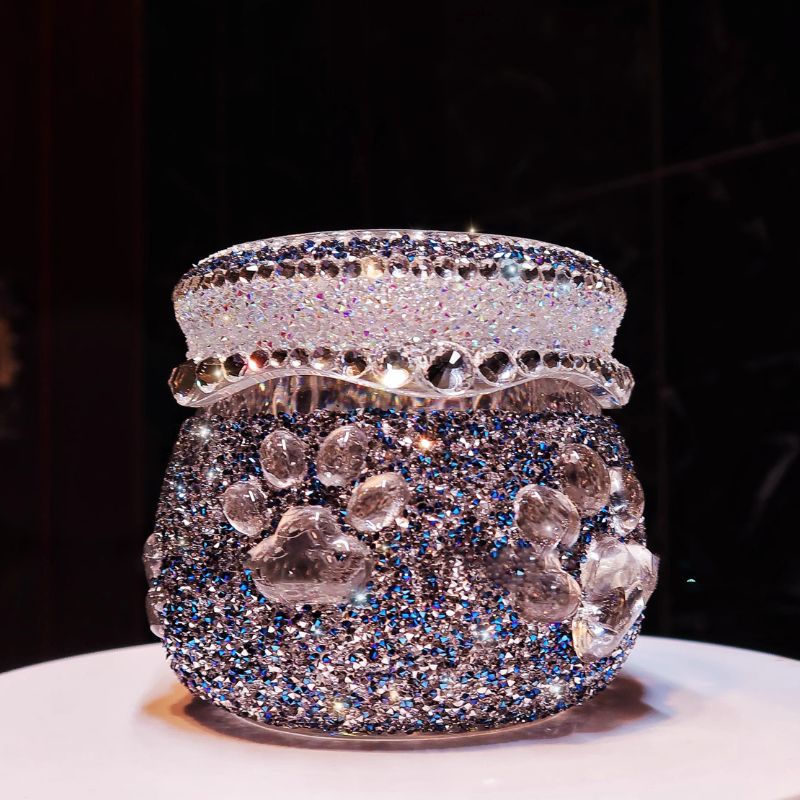 Handmade Diamond Pudding Jar Resin Molds Set