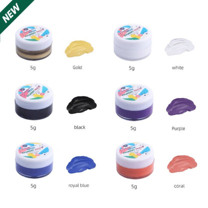 6 Colors of Pigment Paste for Resin Higher Concentrated Easy to Mix for Resin Coloring, Ocean Waves and Water Effects