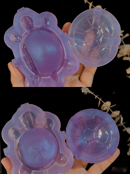 Handmade Turtle Flip-Top Storage Box Resin Mold