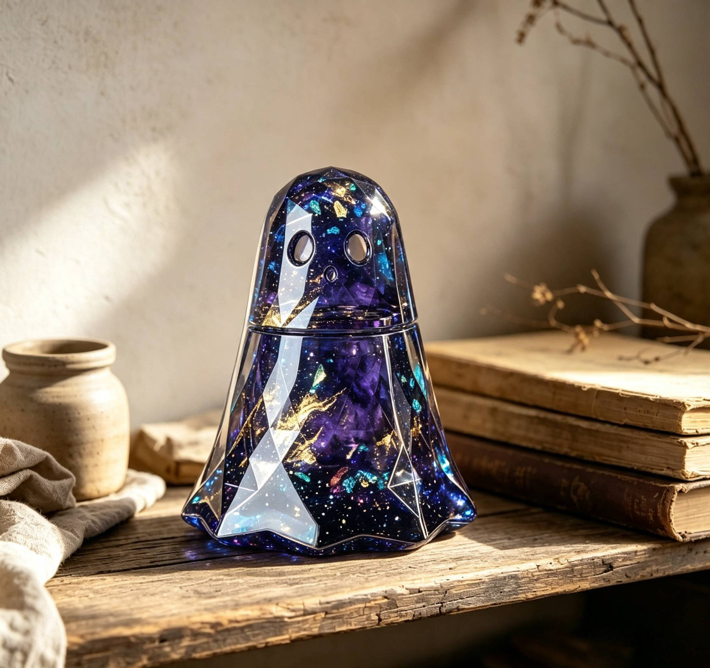 [VIP EXCLUSIVE]Handmade Diamond-Cut Ghost Storage Jar Resin Mold