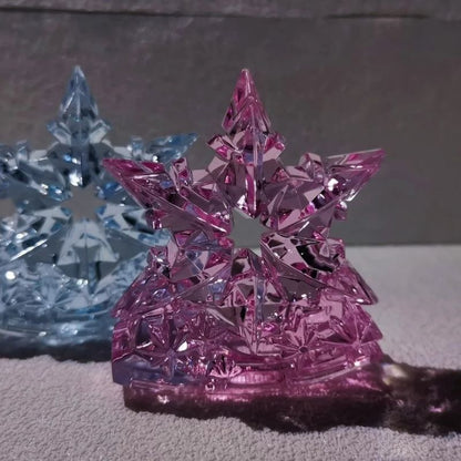 Handmade Crystal Snowflake Ornament Resin Mold
