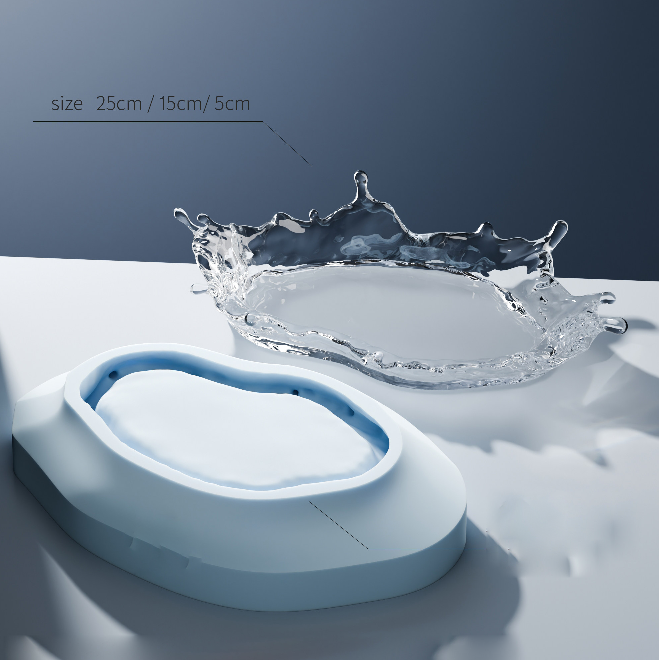 Handmade Irregular Water Splash Storage Tray Resin Mold