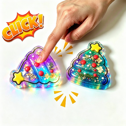 Handmade Christmas Tree Ghost Glow-in-the-Dark Fidget Clicker Toy Resin Mold【First-of-Its-Kind & Exclusive】 (Copy) (Copy)