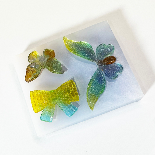 3 In 1 Handmade Diamond Butterfly Jewelry Decoration Resin Mold