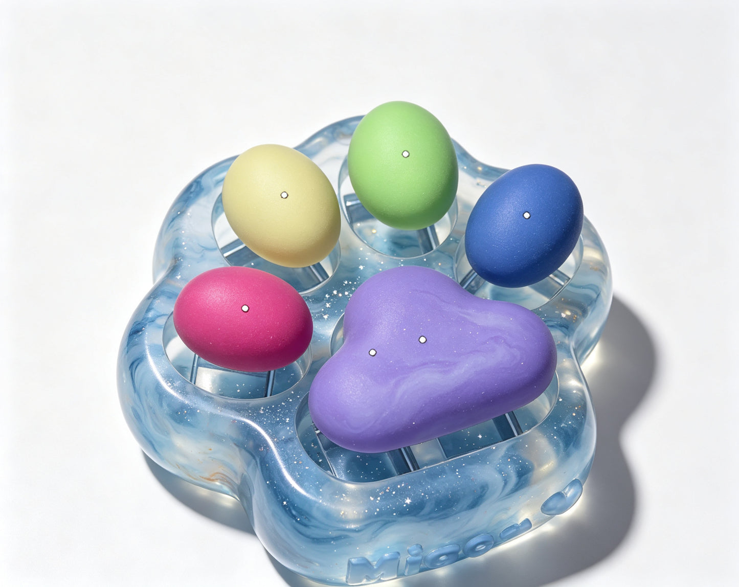 【VIP EXCLUSIVE】Handmade Cute Large Cat Paw Fidget Clicker Resin Mold