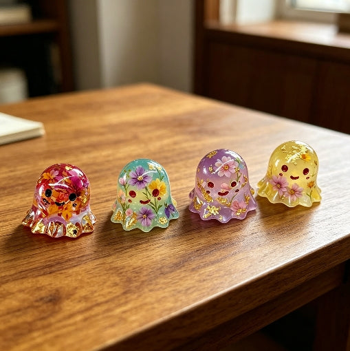 4-in-1 Little Ghost Ornament Resin Mold