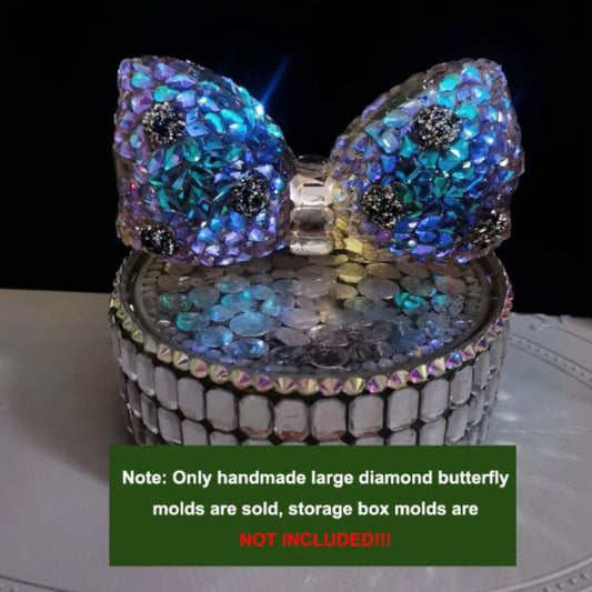 Handmade Large Size Diamond Bow Decoration Resin Mold