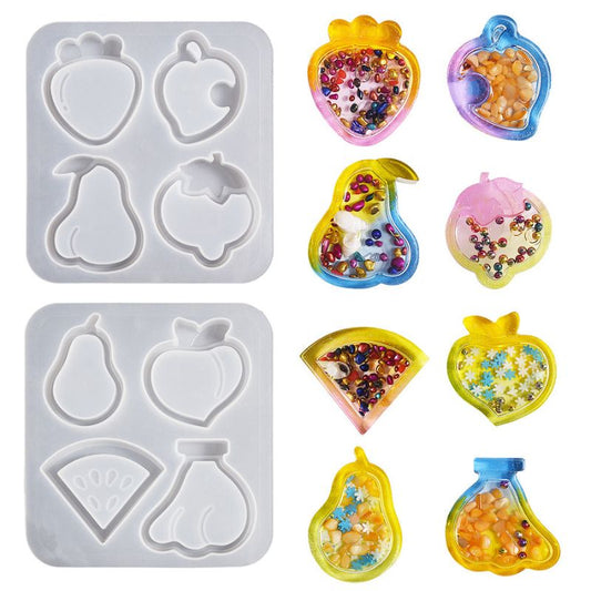 2pcs Fruit Shaker Hanging Resin Molds