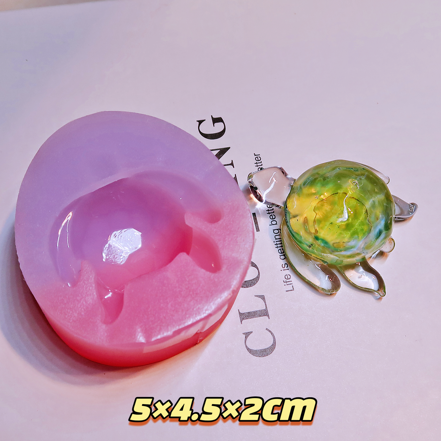 Handmade Water Ripple Turtle Resin Molds