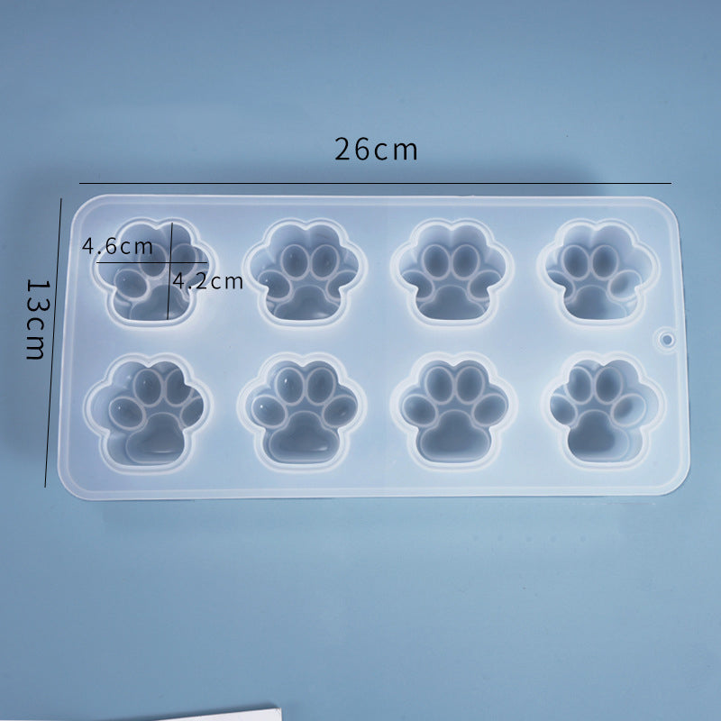 8pcs Cat Paw Accessory Resin Mold