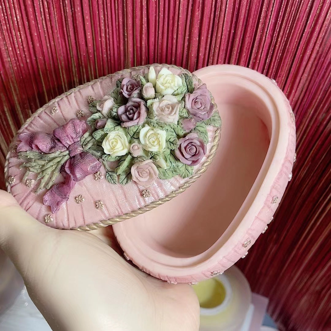 IntoResin Handmade Rose Bouquet Storage Box Resin Mold
