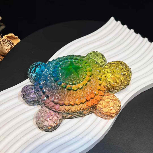 Handmade Diamond Large Size Turtle Ornament Resin Mold
