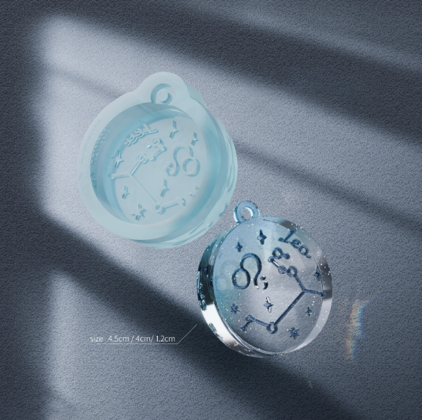 Handmade 12 Zodiac Necklace Pendant Resin Mold