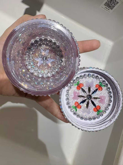 Handmade Diamond Cherry Storage Jar Resin Molds