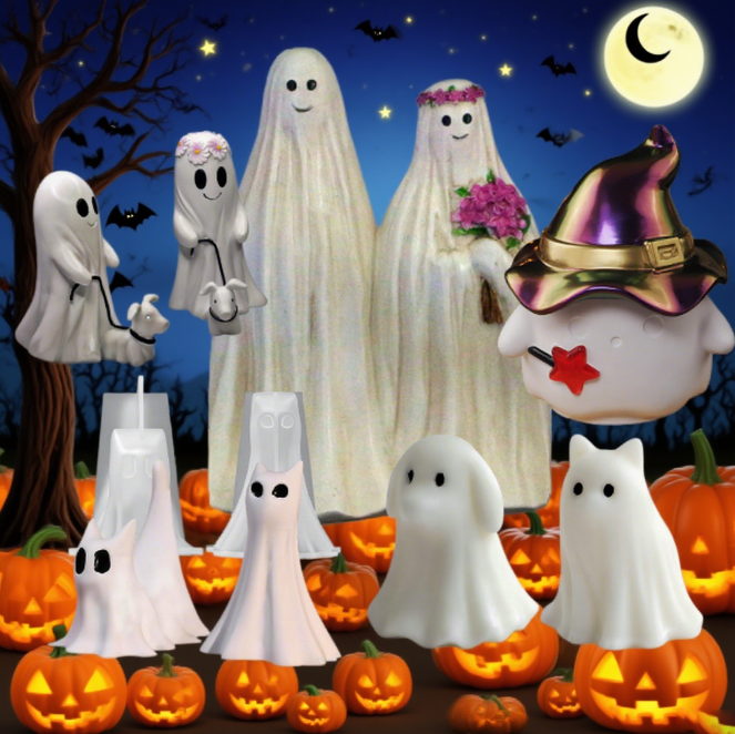 Ghost Family Resin Mold