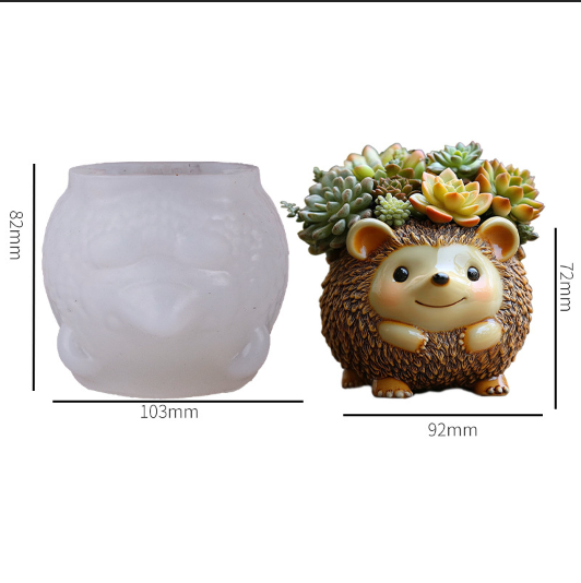 Hedgehog Storage Resin Mold